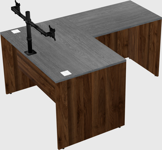 L-shaped office desk