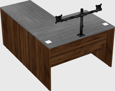 L-shaped office desk