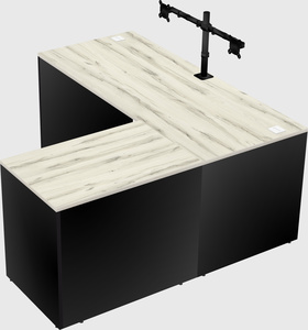 L-shaped office desk