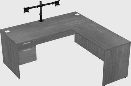 L-shaped office desk