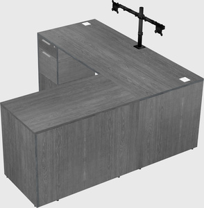 L-shaped office desk