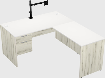 L-shaped office desk