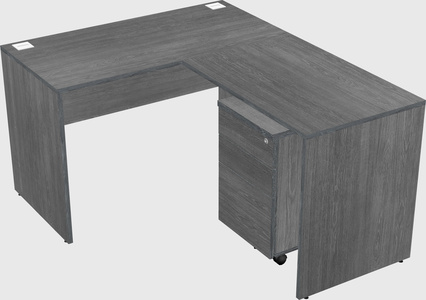 L-shaped office desk