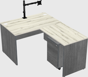L-shaped office desk