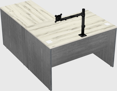 L-shaped office desk