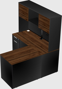 L-shaped office desk
