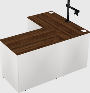 L-shaped office desk