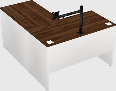 L-shaped office desk