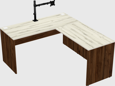 L-shaped office desk