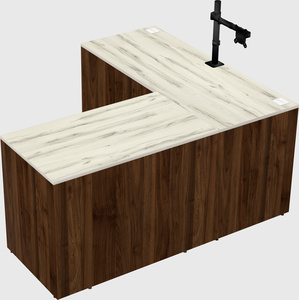 L-shaped office desk