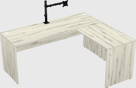 L-shaped office desk