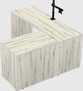 L-shaped office desk