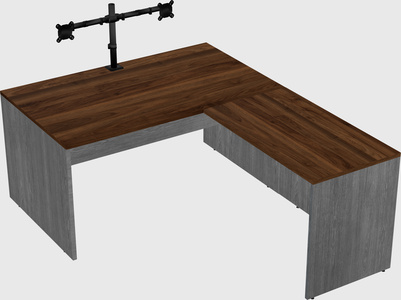 L-shaped office desk