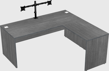 L-shaped office desk