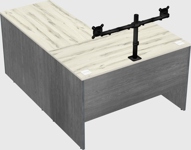 L-shaped office desk