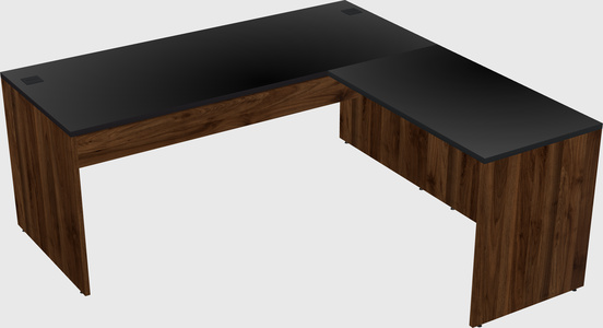 L-shaped office desk