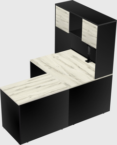 L-shaped office desk