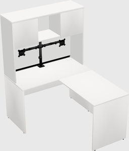 L-shaped office desk
