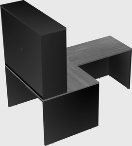 L-shaped office desk