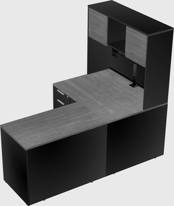 L-shaped office desk