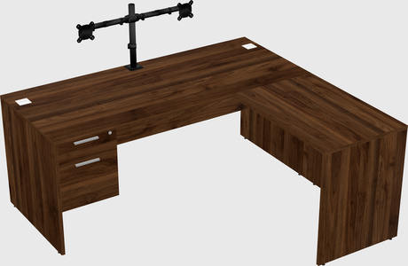 L-shaped office desk