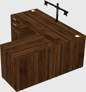 L-shaped office desk