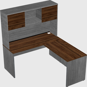 L-shaped office desk