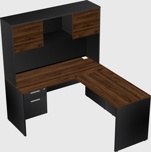 L-shaped office desk