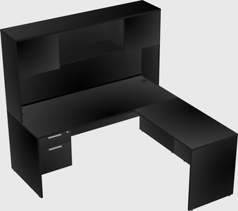 L-shaped office desk