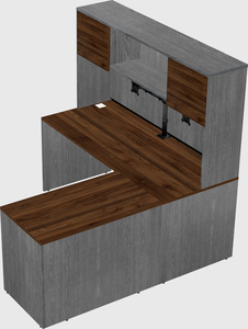 L-shaped office desk