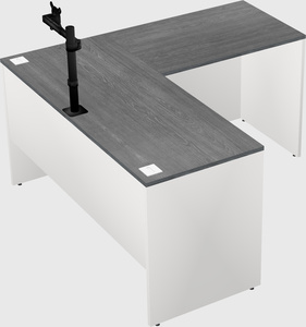 L-shaped office desk