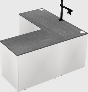L-shaped office desk