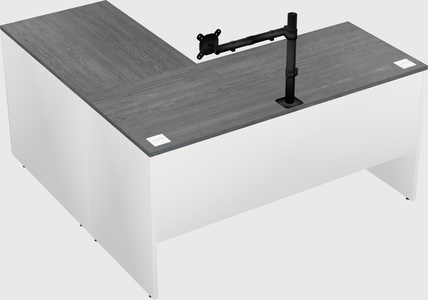 L-shaped office desk