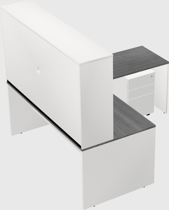 L-shaped office desk
