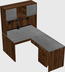 L-shaped office desk