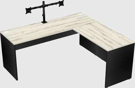 L-shaped office desk