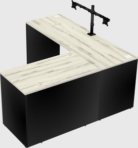 L-shaped office desk