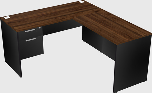 L-shaped office desk