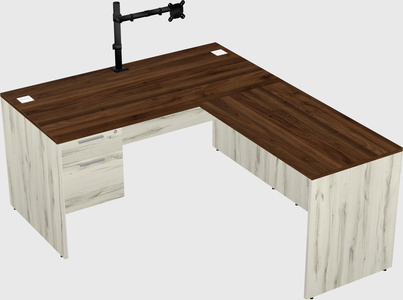 L-shaped office desk