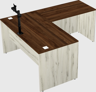 L-shaped office desk