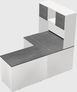 L-shaped office desk