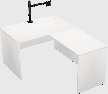 L-shaped office desk