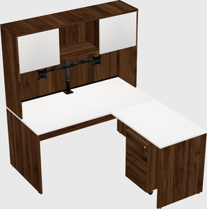 L-shaped office desk