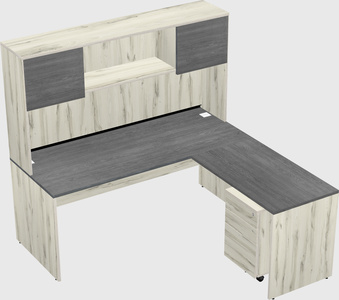 L-shaped office desk