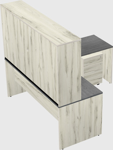 L-shaped office desk