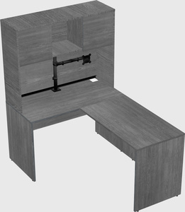 L-shaped office desk
