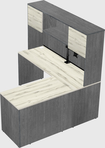 L-shaped office desk