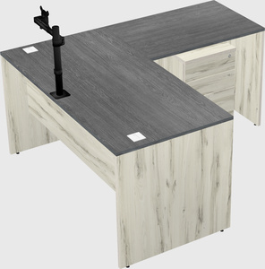 L-shaped office desk