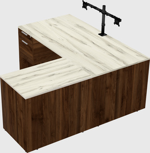 L-shaped office desk