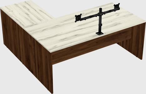 L-shaped office desk